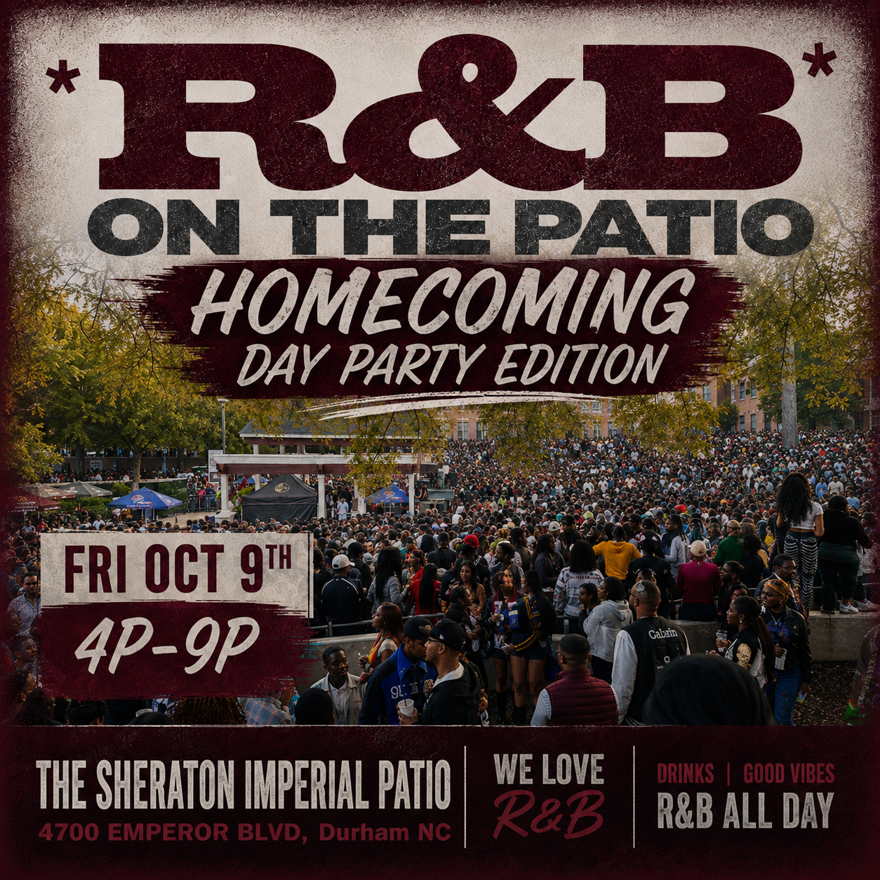 R&B On the Patio flyer